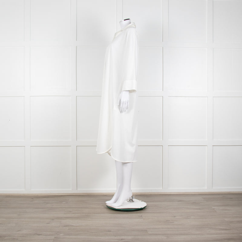 Max Mara Leisure White Soft Cotton  Shirt Dress