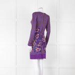 Ekaterina Kukhareva Purple Lurex Knee Length Dress
