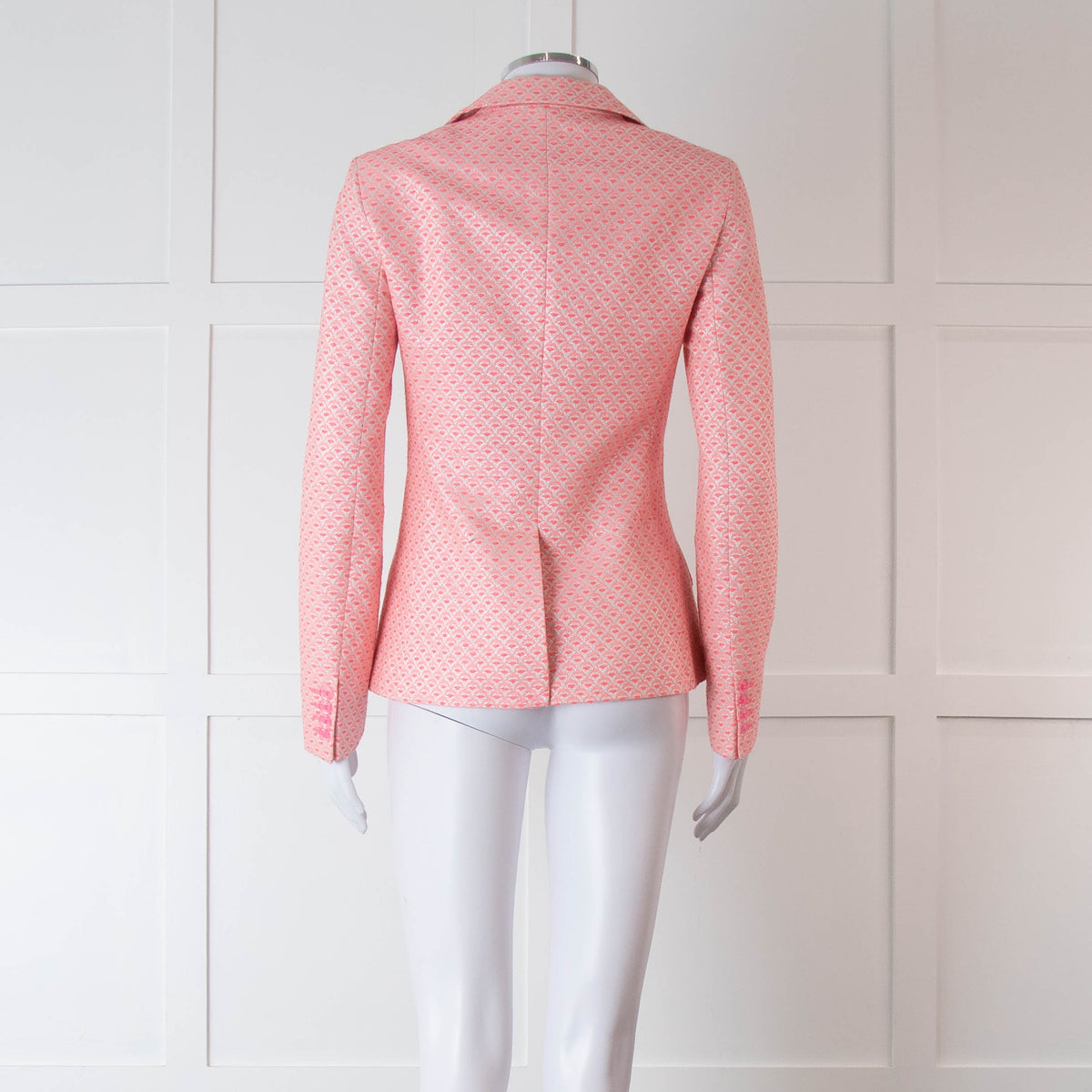 Vilagallo Neon Pink Silver Blazer Jacket