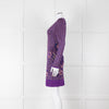 Ekaterina Kukhareva Purple Lurex Knee Length Dress