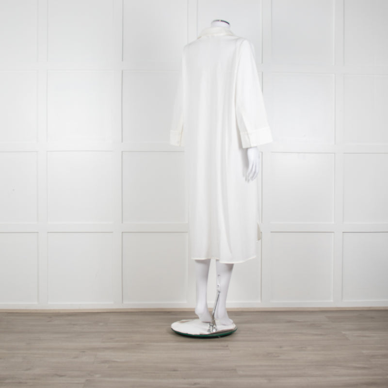 Max Mara Leisure White Soft Cotton  Shirt Dress