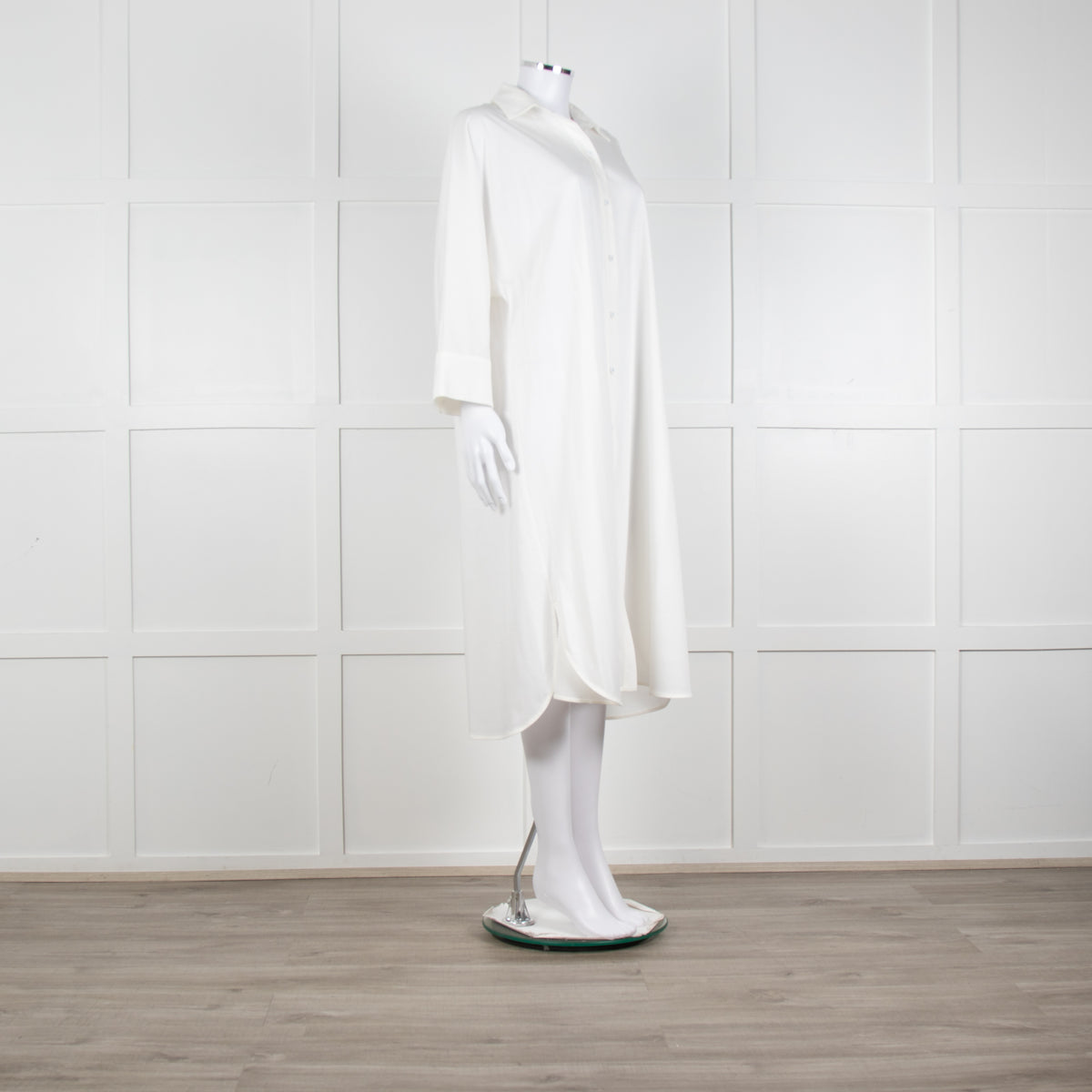 Max Mara Leisure White Soft Cotton  Shirt Dress