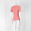 Ralph Lauren Coral Short Sleeve Cable Knit Jumper