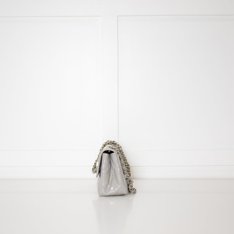 Russell & Bromley Grey Patent Crossbody Bag
