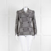 Alexander McQueen Black And White Checked Double Breasted Jacket