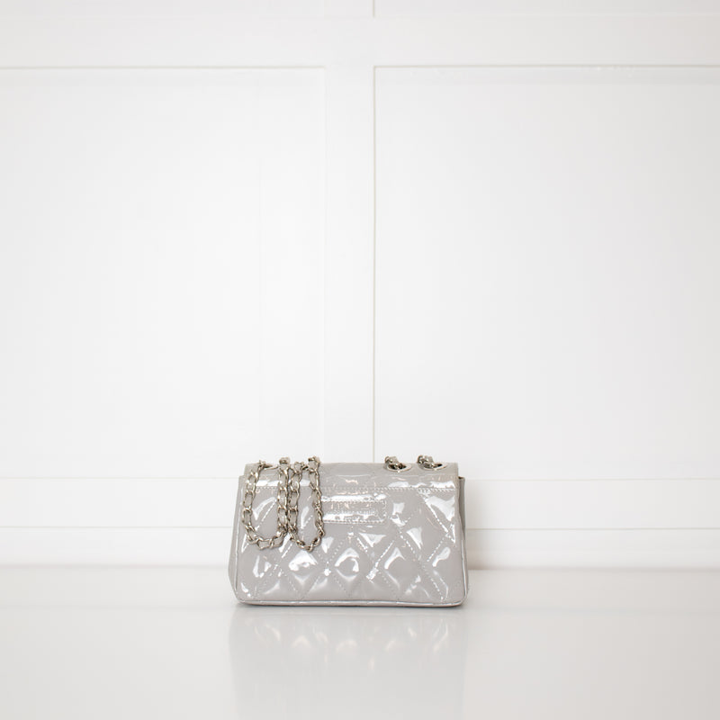Russell & Bromley Grey Patent Crossbody Bag