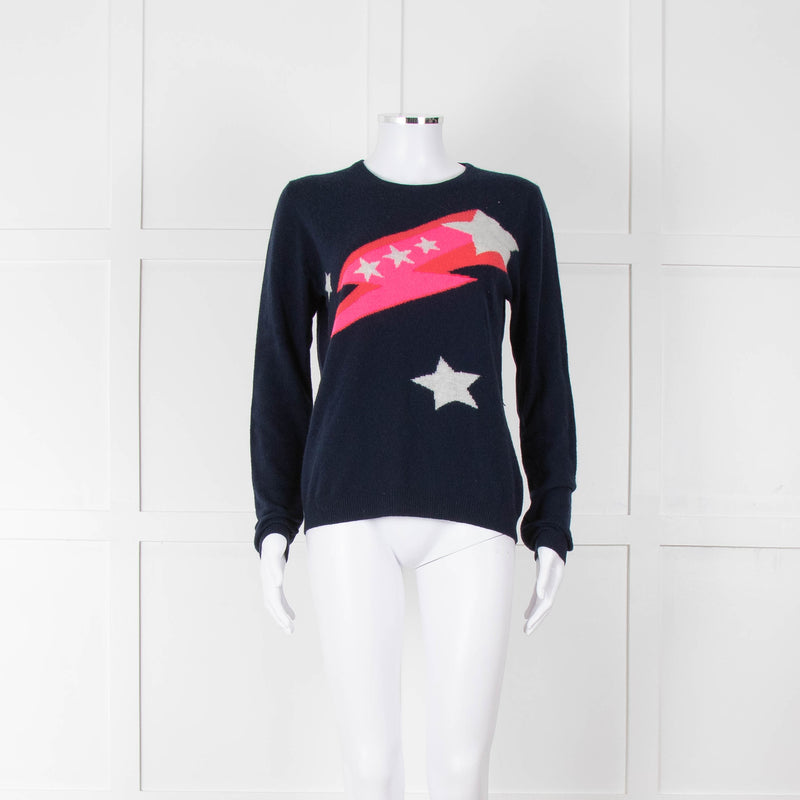 Jumper 1234 Navy Neon Shooting Star Jumper