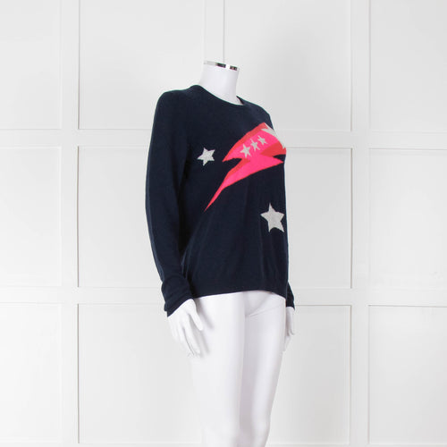 Jumper 1234 Navy Neon Shooting Star Jumper