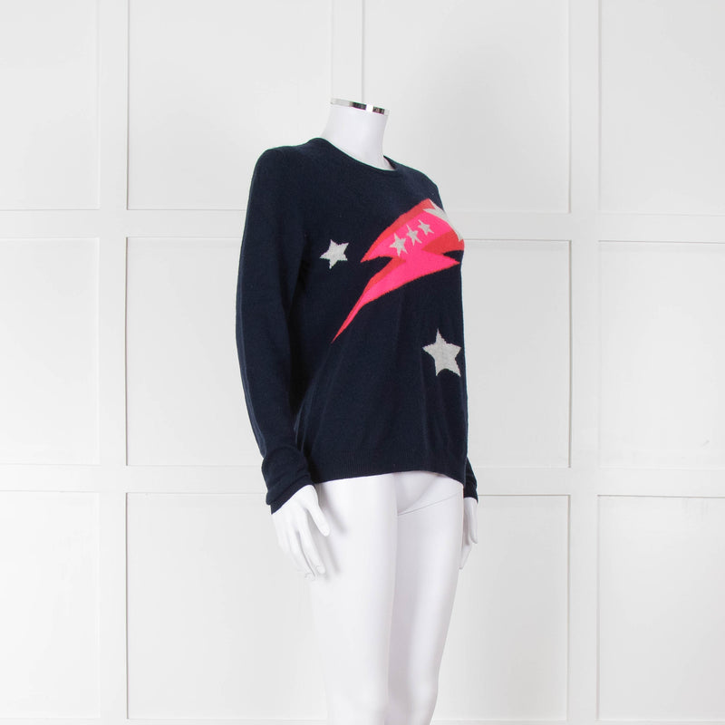 Jumper 1234 Navy Neon Shooting Star Jumper