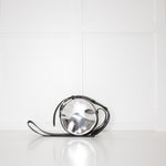 Diane Von Furstenberg  Silver Disco Circular Crossbody Bag