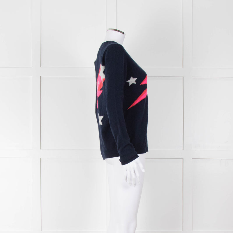 Jumper 1234 Navy Neon Shooting Star Jumper