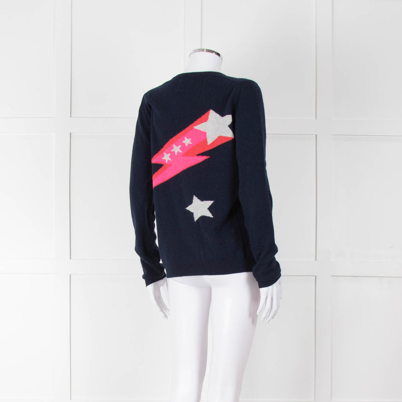 Jumper 1234 Navy Neon Shooting Star Jumper
