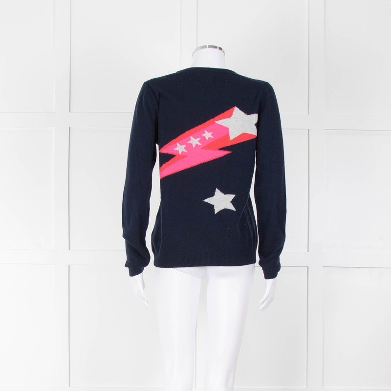 Jumper 1234 Navy Neon Shooting Star Jumper