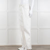 Frame Cream Contrast Stitch Straight Leg Jeans