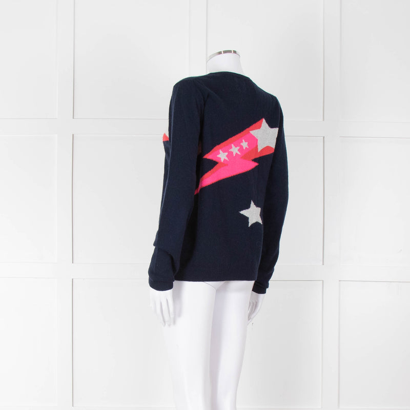 Jumper 1234 Navy Neon Shooting Star Jumper