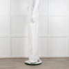 Frame Cream Contrast Stitch Straight Leg Jeans