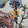 Christian Dior Cream Floral Caro Card Holder