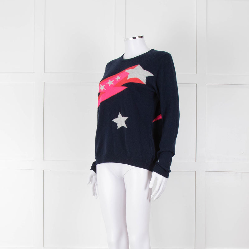 Jumper 1234 Navy Neon Shooting Star Jumper