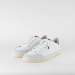 Axel Arigato Clean 90 Triple White Pink Chrome Silver Trainers