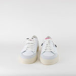 Axel Arigato Clean 90 Triple White Pink Chrome Silver Trainers