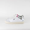 Axel Arigato Clean 90 Triple White Pink Chrome Silver Trainers