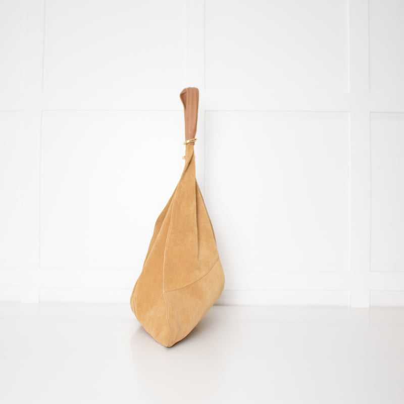 Radley Green Lane Tan Suede Open Top Bag