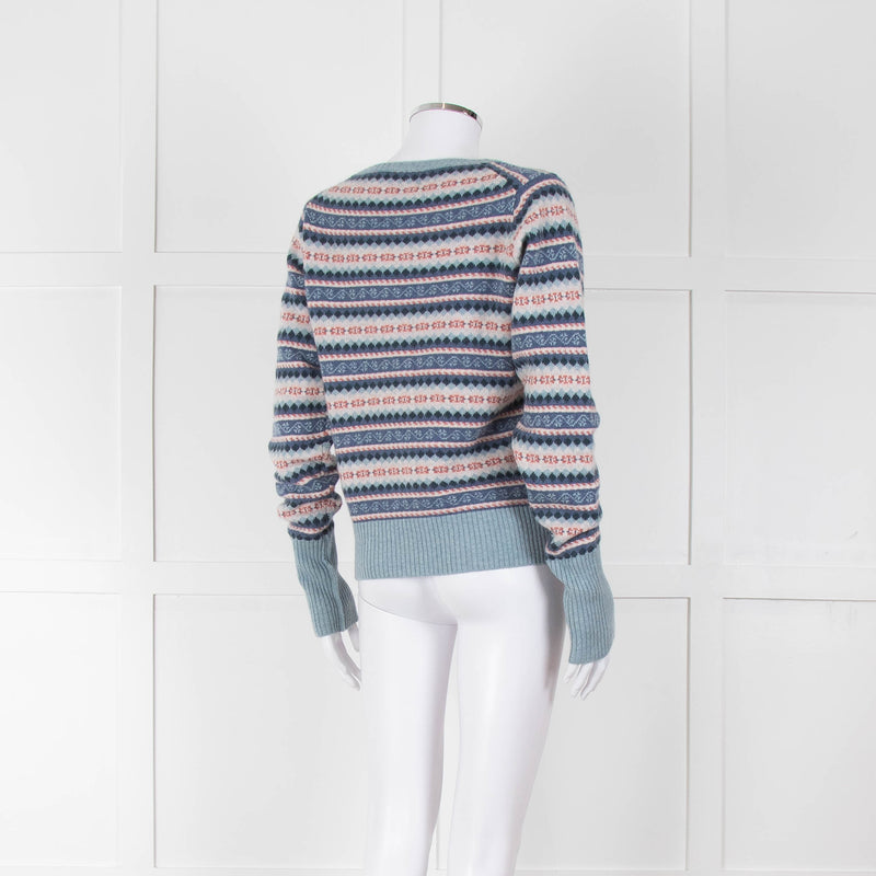 Brora Fairisle Cashmere Round Neck Jumper
