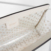 Jimmy Choo Clear White Varenne Pouch Bag