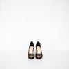 Christian Louboutin Black Satin Chiffon Parisienne Plato 85 Pumps