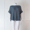 Oska Blue Knit Sleeveless Jumper Top