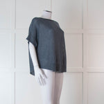 Oska Blue Knit Sleeveless Jumper Top