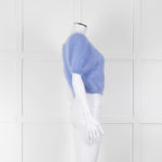American Dreams Sky Blue Mohair Cap Sleeve Cardigan