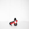 Christian Louboutin Black Satin Chiffon Parisienne Plato 85 Pumps