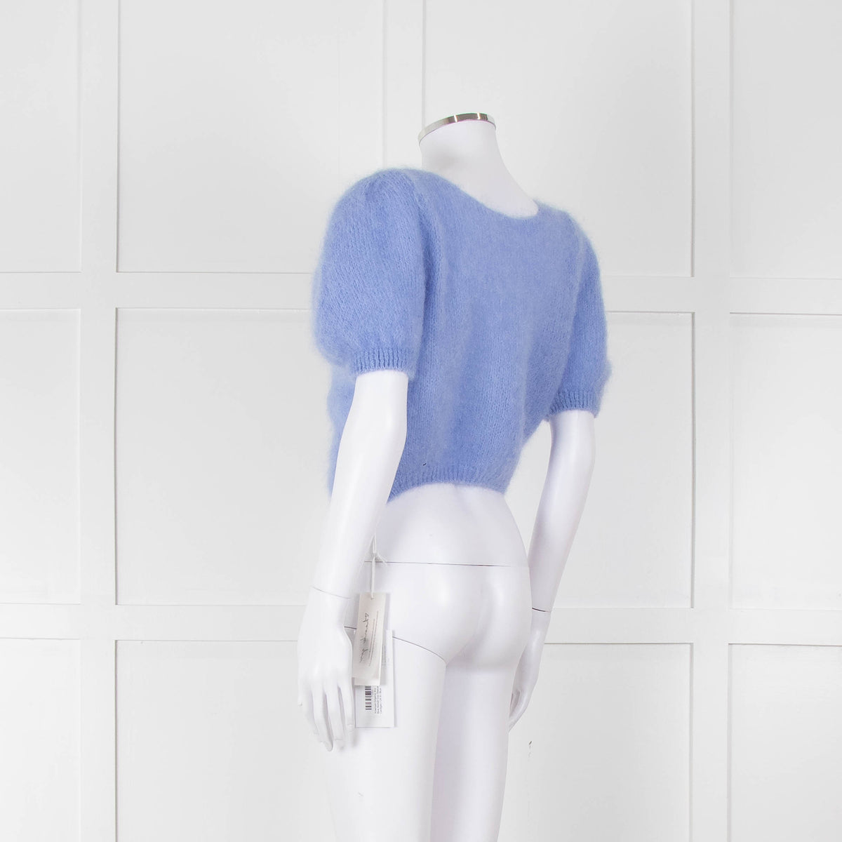 American Dreams Sky Blue Mohair Cap Sleeve Cardigan
