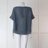 Oska Blue Knit Sleeveless Jumper Top