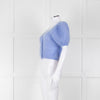 American Dreams Sky Blue Mohair Cap Sleeve Cardigan