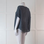 Oska Blue Knit Sleeveless Jumper Top