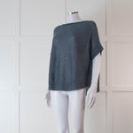 Oska Blue Knit Sleeveless Jumper Top