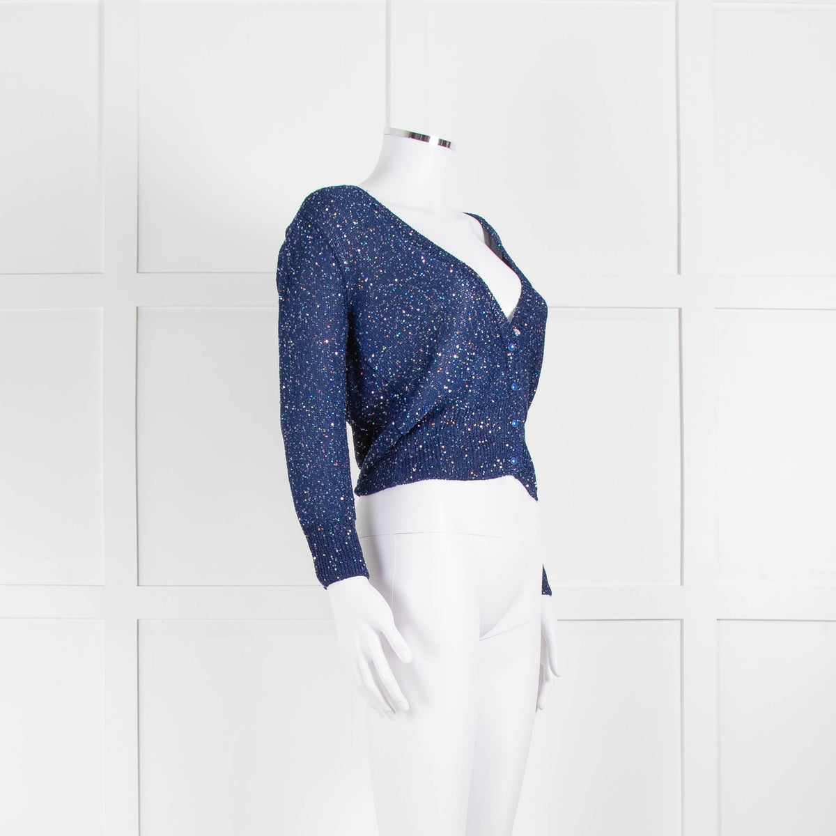 Just Cavalli Blue Sparkly Cardigan