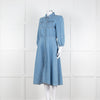 Ba&sh Blue Denim Larta Midi Dress