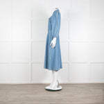 Ba&sh Blue Denim Larta Midi Dress
