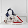 Christian Louboutin White Nano Elisa Scarf Trimmed Bag