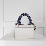 Christian Louboutin White Nano Elisa Scarf Trimmed Bag