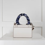 Christian Louboutin White Nano Elisa Scarf Trimmed Bag