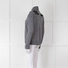 Sandro Grey Turtleneck Jumper with Lace Inserts