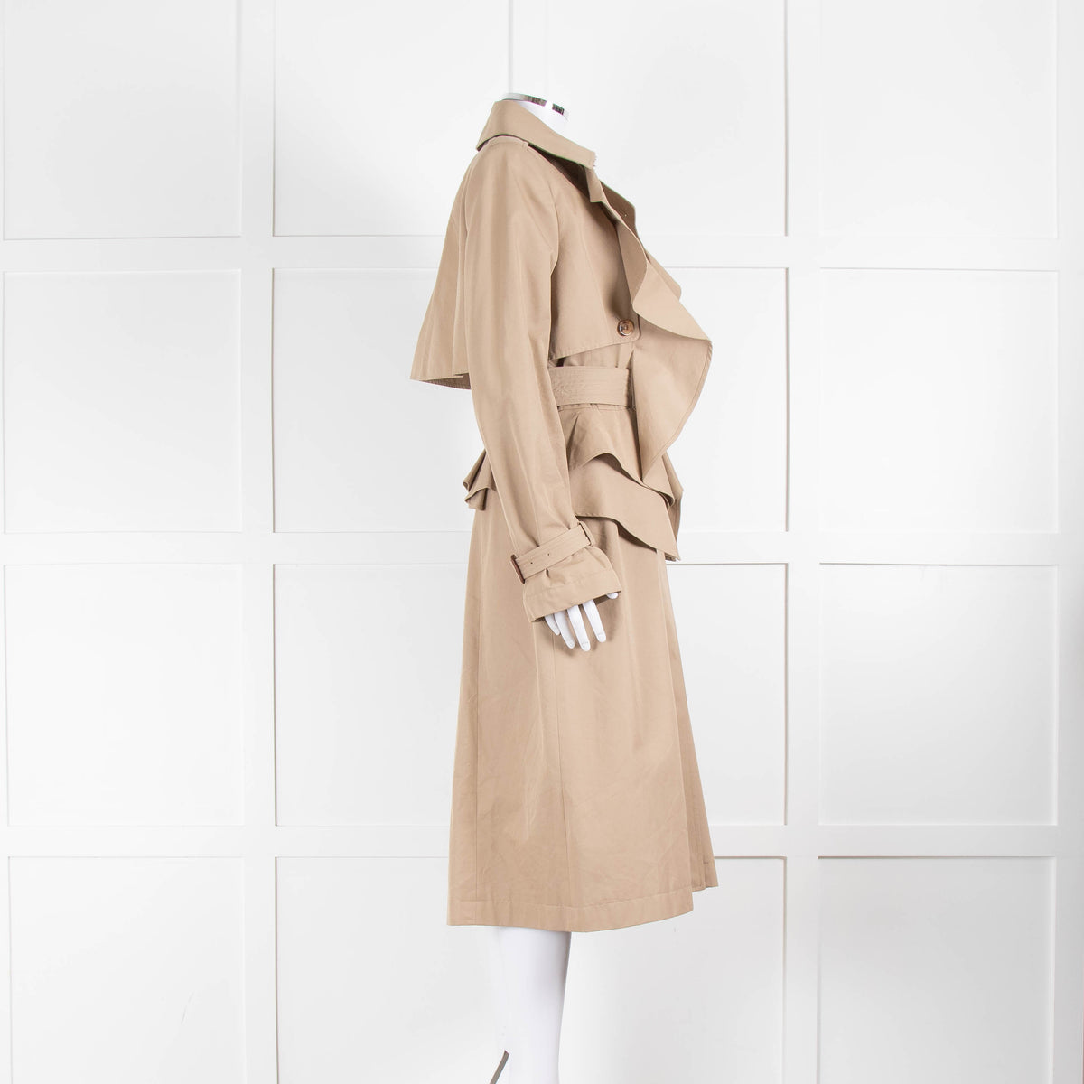 Alexander McQueen Ruffled Trench Coat