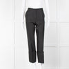 Celine Black Silk & Wool Mix Big Turn Up Trousers