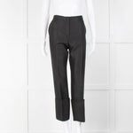 Celine Black Silk & Wool Mix Big Turn Up Trousers