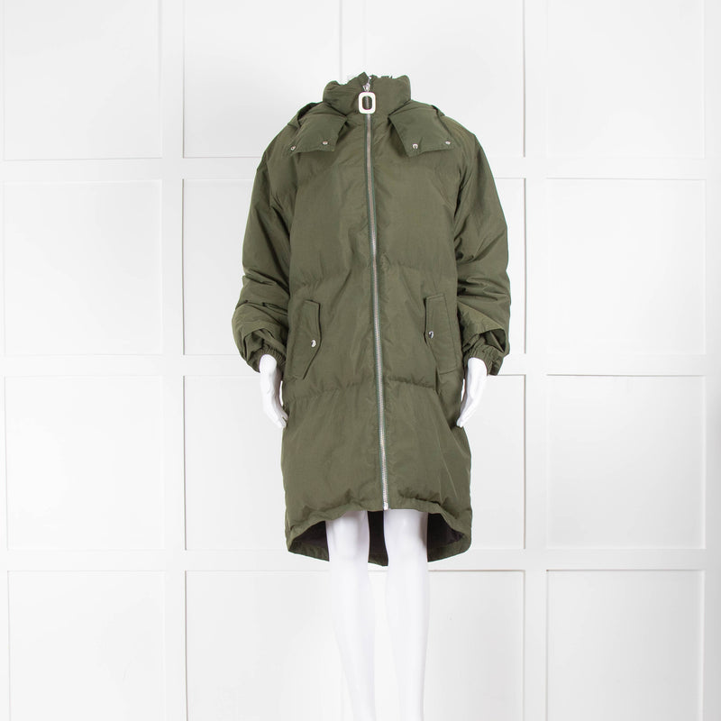 JW Anderson Green Oversized Puffer