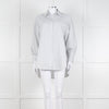 Second Female White Blue Double Pinstripe Long Sleeve Shirt